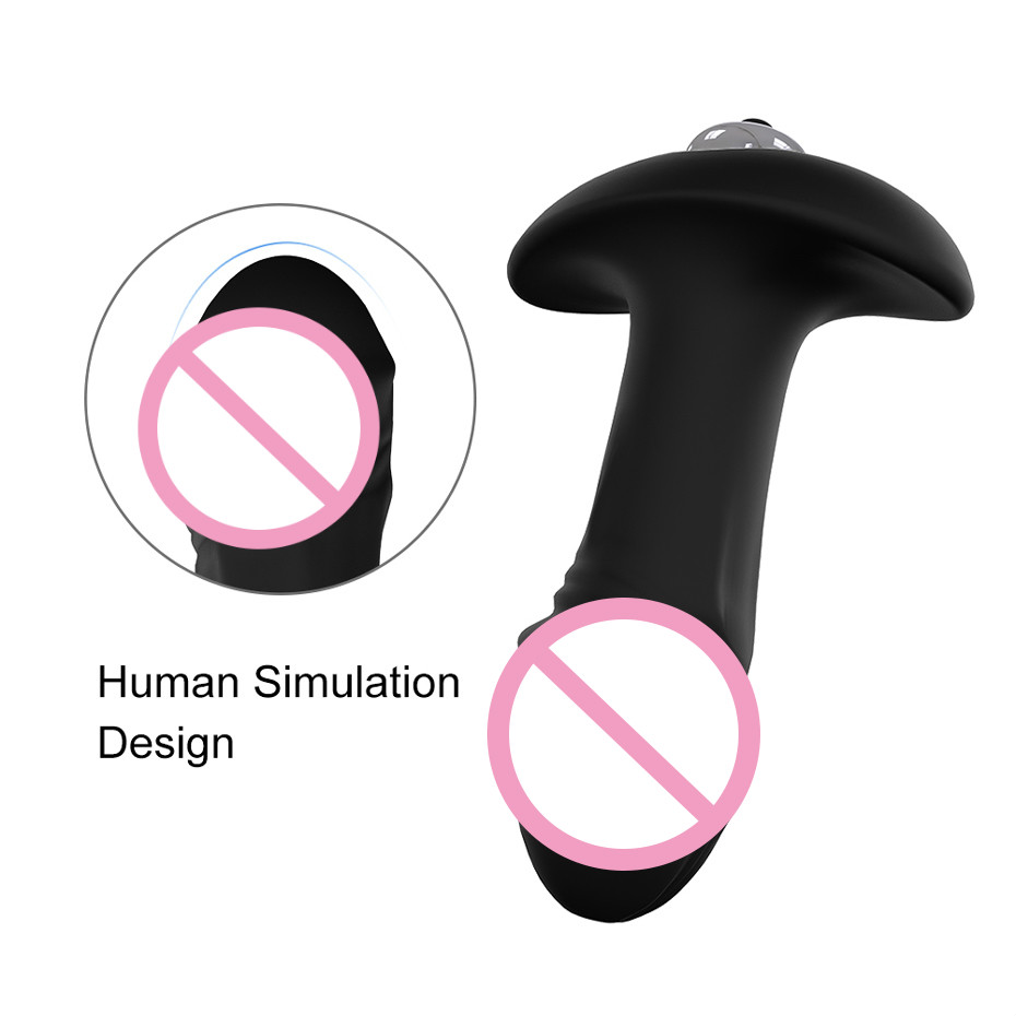 Prostate Massager Anal Vibrator Waterproof Telescopic Dildo Wireless Remote Control Butt Plug Stimulator Sex Toy For Women - 12