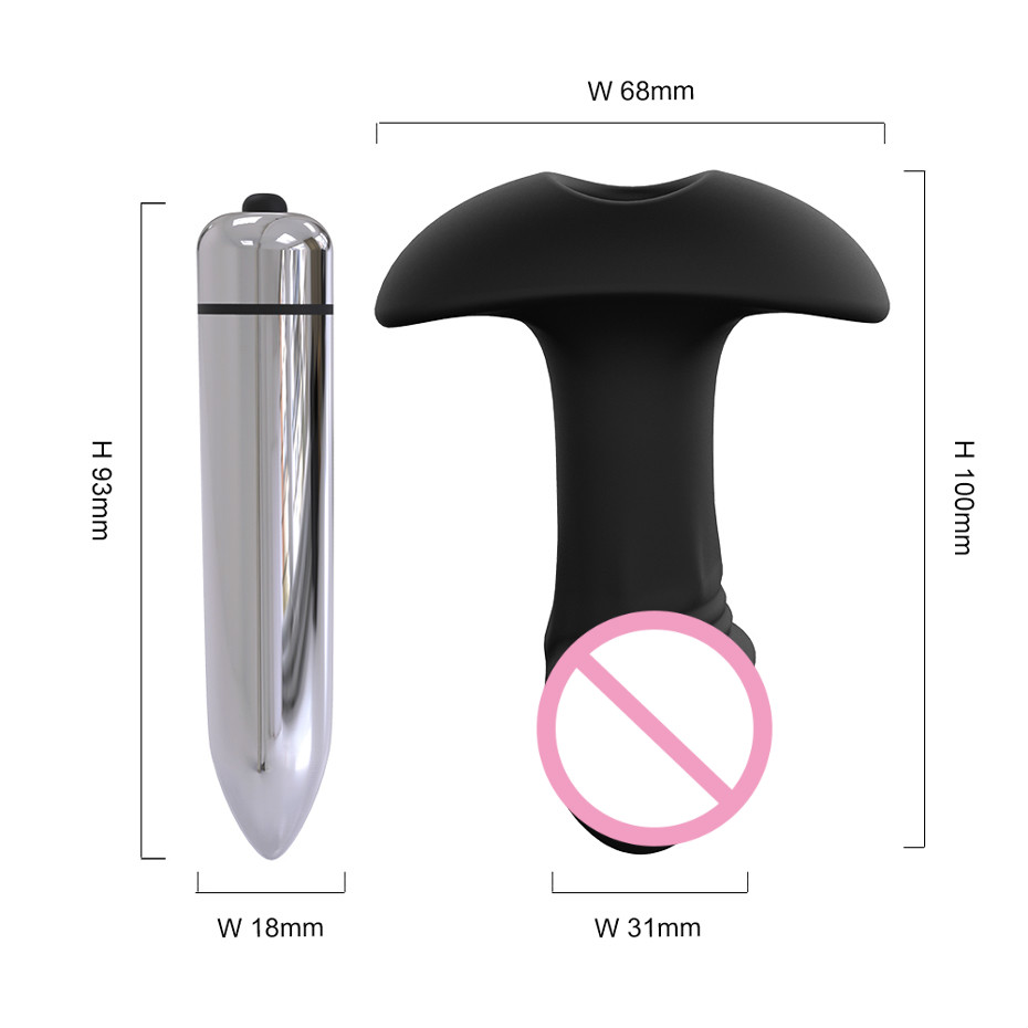Prostate Massager Anal Vibrator Waterproof Telescopic Dildo Wireless Remote Control Butt Plug Stimulator Sex Toy For Women - 11