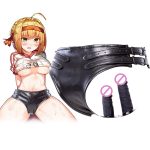 Bondage Dildo Pu Leather Chastity Pants Thong Briefs Female Belt Underwear Panties Anal Butt Plug Sex Toys No Vibrator - 2