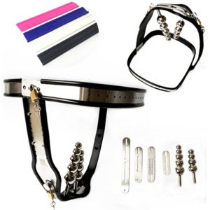 Chastity Pants T Type Female Belts With Anal Plug Vaginas Two Stainless Steel Sex Products Lock G7-5-27