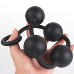 Buttplug 3 Size 3cm 4cm 5cm Silicone 4 Ball Anal Beads Plug Toys Butt Smooth And Round Sex-balls Balls Long