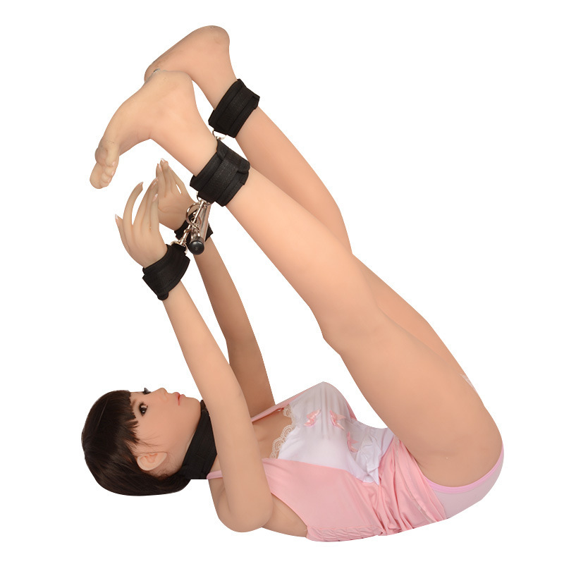 4850cm Stainless Steel Bdsm Bondage Cuffs Detachable Handcuffs Tube Adult Sex Game Sm Slave Neck Collar - 5