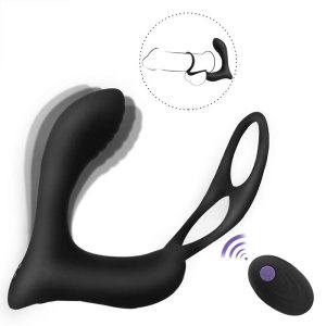 10 Speed Vibrating Butt Plug With Male Rings Anus Clit Stimulation G Spot Prostate Massager Anal Plugs Vibrator Sex Toys For Men