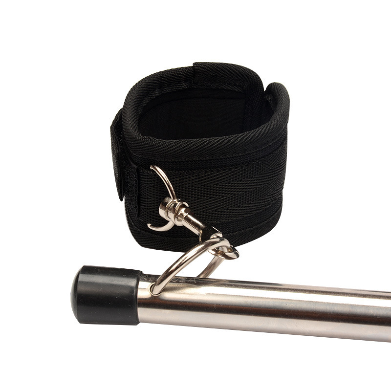 4850cm Stainless Steel Bdsm Bondage Cuffs Detachable Handcuffs Tube Adult Sex Game Sm Slave Neck Collar - 9