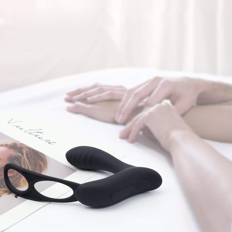 10speed Prostate Massager Anal Plug With Male Rings Vibrating Gspot Clitoral Stimulator Adult Sex Toy For Men - 1