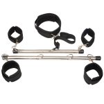 48 50cm Detachable Stainless Steel Handcuffs Tube Sex Furniture Sm Slave Neck Collar Bdsm Bondage Cuffs Adult Game - 4