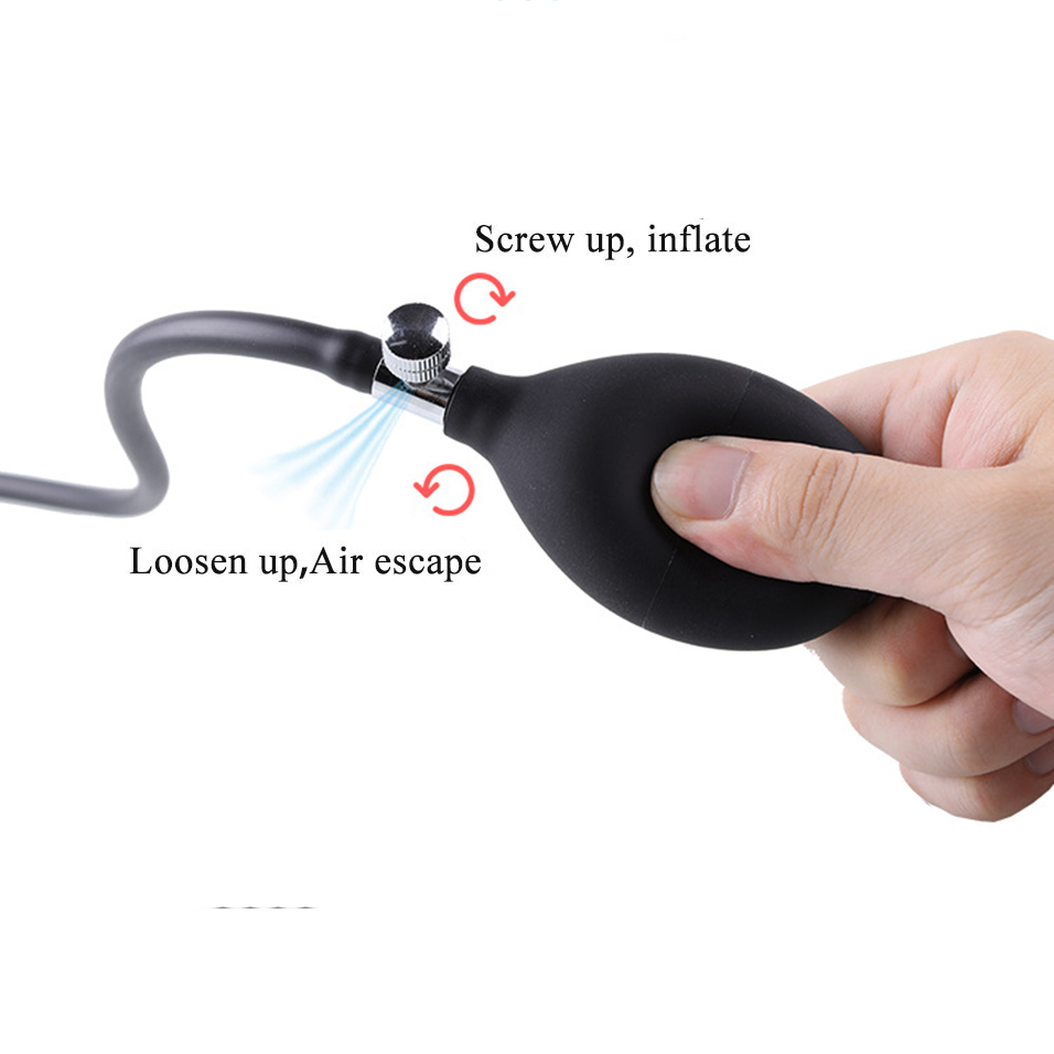 Camatech Silicone Inflatable Butt Plug Expandable Anal Massager Airfilled Prostate Stimulation Sex Toy - 9