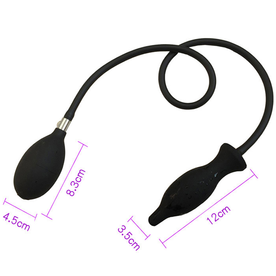Camatech Silicone Inflatable Butt Plug Expandable Anal Massager Airfilled Prostate Stimulation Sex Toy - 6
