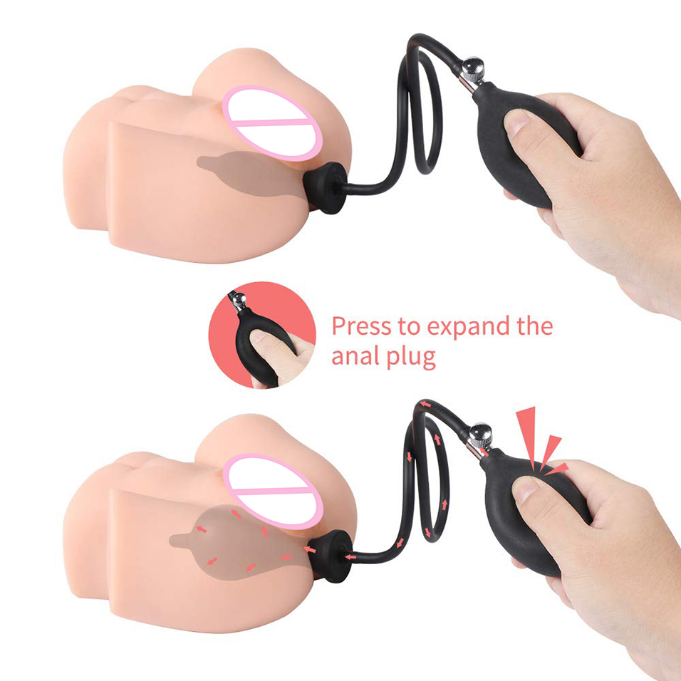 Camatech Silicone Inflatable Butt Plug Expandable Anal Massager Airfilled Prostate Stimulation Sex Toy - 3