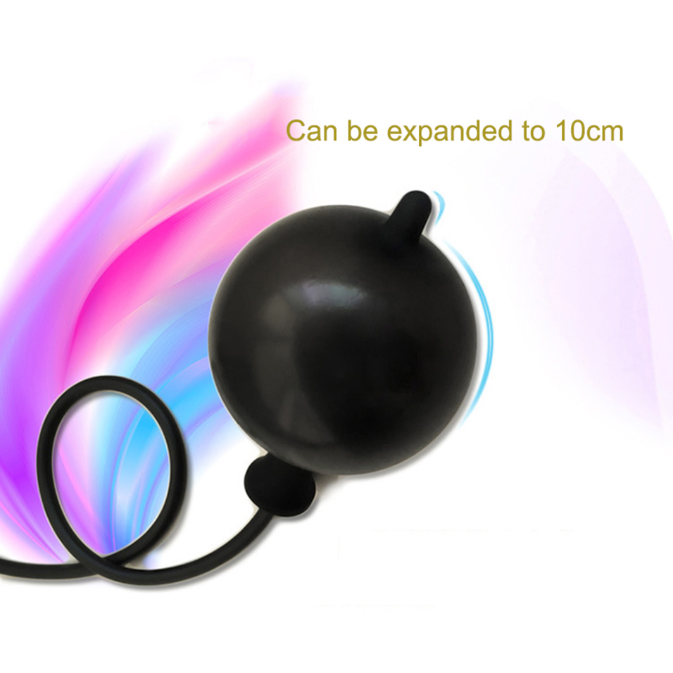 Camatech Silicone Inflatable Butt Plug Expandable Anal Massager Airfilled Prostate Stimulation Sex Toy - 1