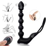 Wireless Rc Male Prostate Massage Vibrator Penis Ring Anal Plug Stimulator Butt Delay Ejaculation Toy For Men