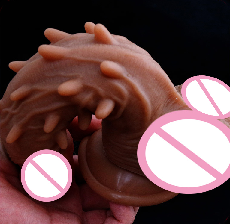 Lifelike Anal Dildo With Suction Cup Large Soft Strapless Adult Toy For Women - 4