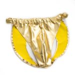 Exposed Ass Underwear Chastity Pants For Men Sex Toys Leather Thong Products Elasticity Yellow Couple Games Anal - 5