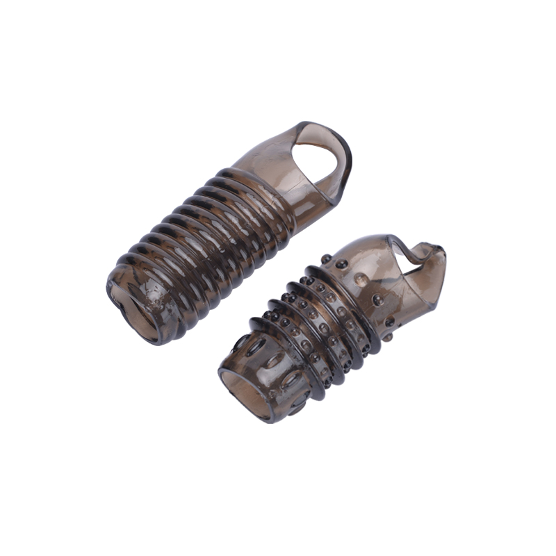 Silicone Mens Reusable Penis Sleeve Strapon Erection Enhancer Delayed Ejaculation Chastity Device Sperm Lock Adult Sex Toys - 6