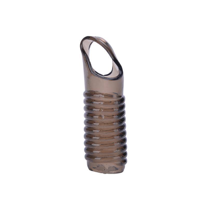Silicone Mens Reusable Penis Sleeve Strapon Erection Enhancer Delayed Ejaculation Chastity Device Sperm Lock Adult Sex Toys - 7
