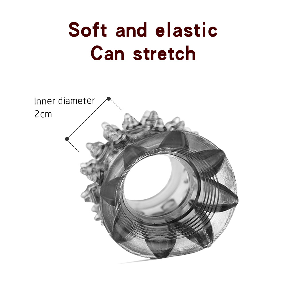 Silicone Mens Reusable Penis Sleeve Strapon Erection Enhancer Delayed Ejaculation Chastity Device Sperm Lock Adult Sex Toys - 10