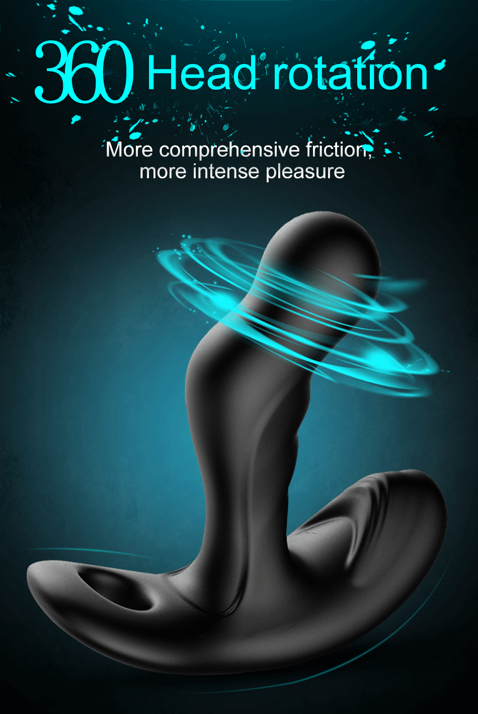 Silicone Prostate Massager Vibrating Anal Plug With Remote Control Rotating Butt Plugs Adult Sex Toys For Men - 1