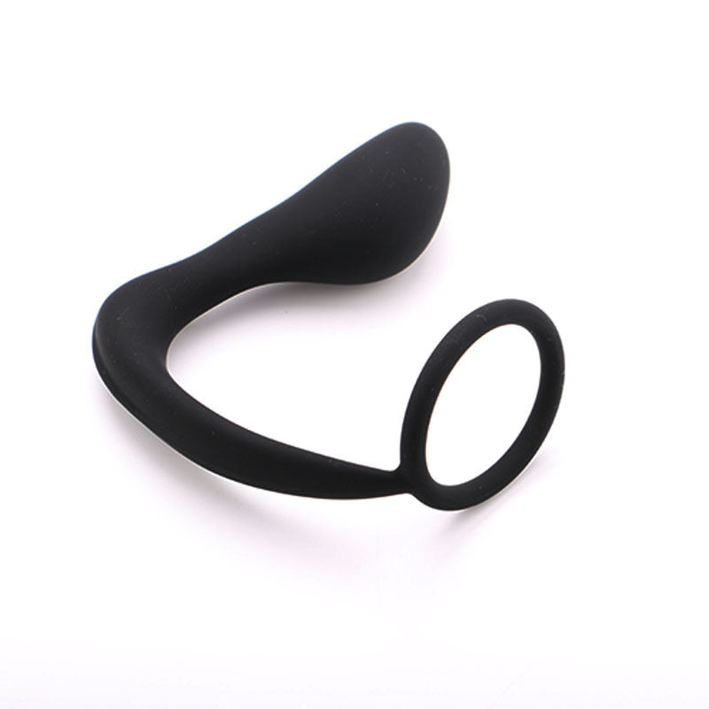 Male Prostate Massager Silicone Anal Butt Plug Cock Ring Adult Erotic Sex Toy For Men And Couples - 1