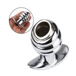 Hollow Anal Expander Metal Butt Plug Peep Vagina Prostate Massage Dildo Sex Toys Super Large Enema Buttplug Woman Men - 3