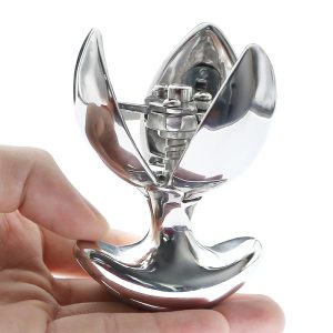 Metal Petal Anal Bead Butt Plug Going Out Wearing Chastity Lock Sex Toys 18 & Bdsm Expander Male Gay Sextoys