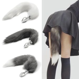 Sex Toys Soft Wild Anal Plug Metal Tail Fox Butt Erotic Anus For Adult Flirting Cosplay