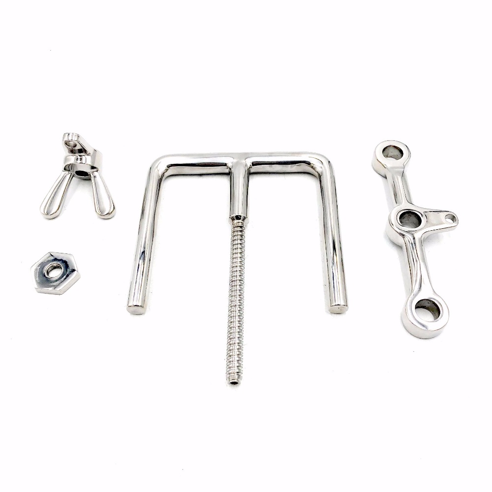 Stainless Steel Adjustable Handcuffs Bdsm Bondage Restraints Adult Intimate Toys For Couples - 1