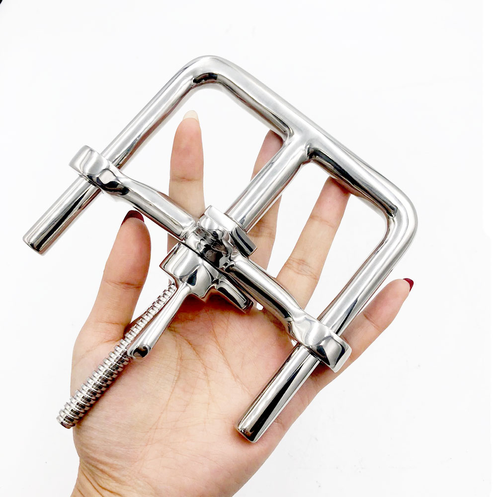 Stainless Steel Adjustable Handcuffs Bdsm Bondage Restraints Adult Intimate Toys For Couples - 2
