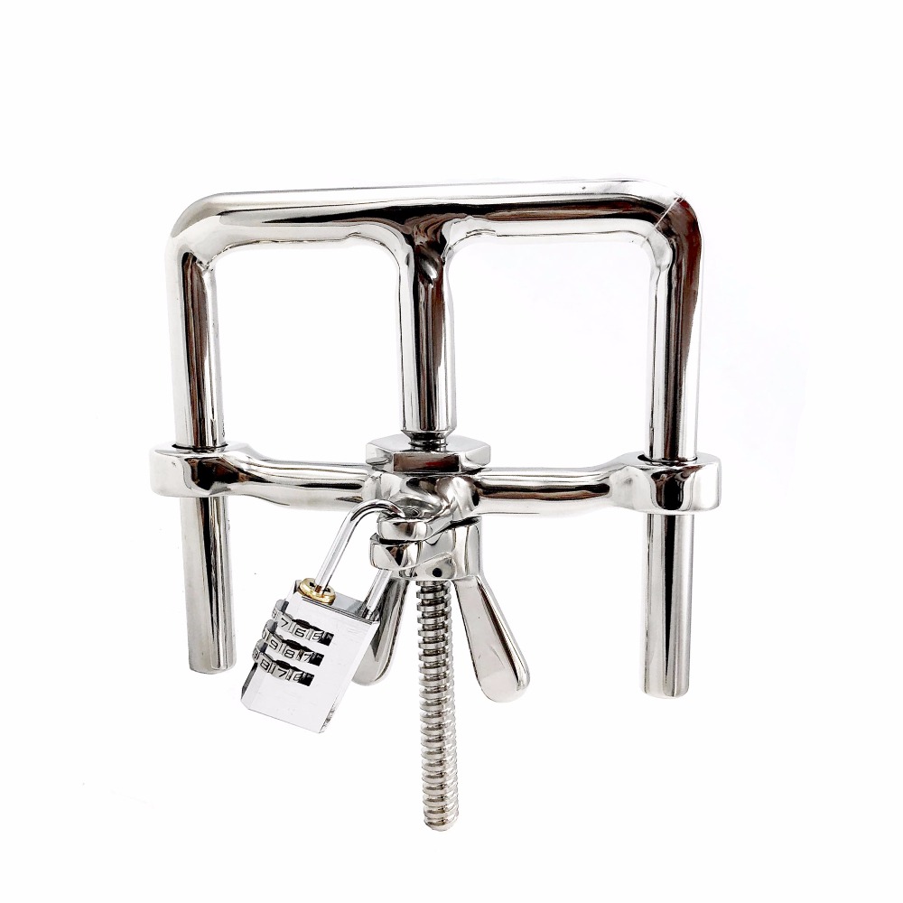 Stainless Steel Adjustable Handcuffs Bdsm Bondage Restraints Adult Intimate Toys For Couples - 3
