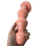 Soft Big Anal Plug Suction Cup Dildo Bead Anus Massage Masturbation Stimulator Sex Toys For Women Men - 4