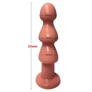 Soft Big Anal Plug Suction Cup Dildo Bead Anus Massage Masturbation Stimulator Sex Toys For Women Men - 2