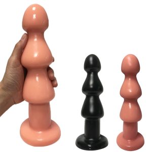 Soft Big Anal Plug Suction Cup Dildo Bead Anus Massage Masturbation Stimulator Sex Toys For Women Men