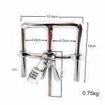 Sm Stainless Steel Adjustable Handcuffs Restraints Bdsm Bondage Slave Adult Sex Toys For Couple - 2