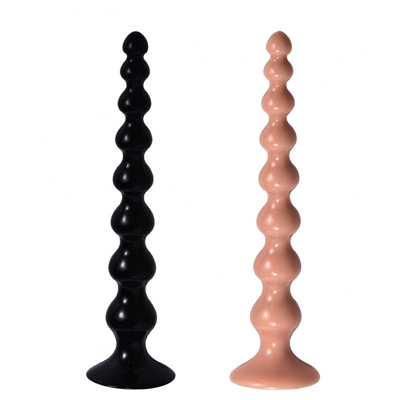 Super Long 360mm Black Anal Beads Prostate Massage Dildo Mens Butt Plug Advanced Sex Toy - 8