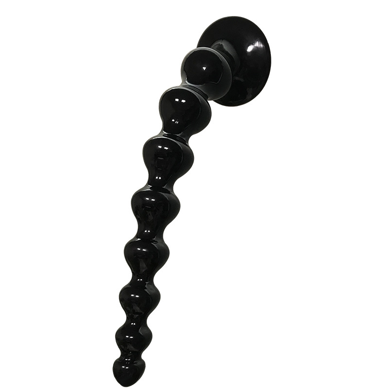 Super Long 360mm Black Anal Beads Prostate Massage Dildo Mens Butt Plug Advanced Sex Toy - 5