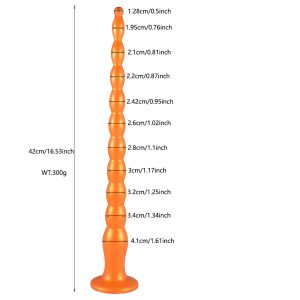 Long Anal Butt Plug Prostate Massage Dildos Silicone Plugs Beads Vagina Stimulator Erotic Products For - 2