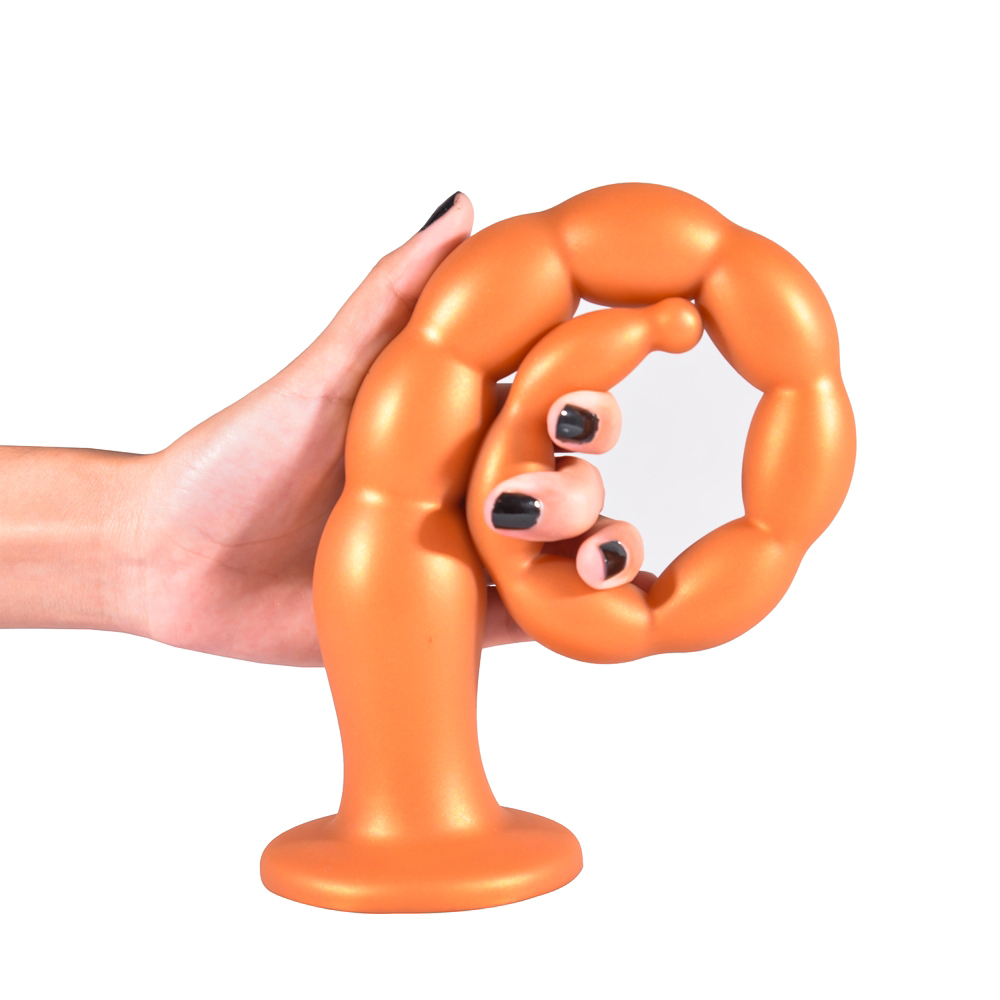 Silicone Anal Plug Prostate Massager Vaginal Stimulator Erotic Beads Dildo Adult Sensual Products - 5