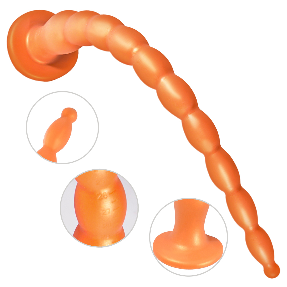 Silicone Anal Plug Prostate Massager Vaginal Stimulator Erotic Beads Dildo Adult Sensual Products - 3