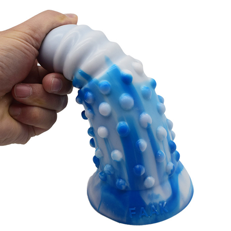 Extra Large Anal Dildo With Round Head Bumpy Design Pump Action Suction Cup Unisex Masturbator Pleasure Enhancer Sex Toy For Men And Women - 5