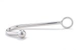 304 Stainless Steel Round Head Anal Hook With Ball Hole Metal Butt Plug Prostate Massager Restraint Toy Male - 3