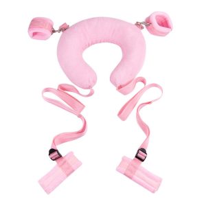 Plush Handcuffs For Sex Games Bdsm Restraint Open Legs Ankle Cuffs Adult Toys Soft Intimate Lover Role Play