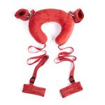 Plush Handcuffs For Sex Games Bdsm Restraint Open Legs Ankle Cuffs Adult Toys Soft Intimate Lover Role Play - 4