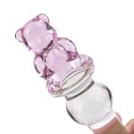 Phallus Vaginal Stimulation Pyrex Glass Dildo Butt Plug With Vibrator Anal Heart Crystal For Women Gay Sex Toy - 5