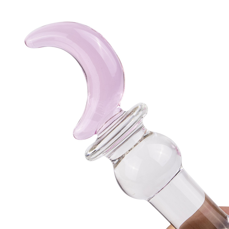 Pyrex Glass Dildo Vibrator Anal Plug Vaginal Stimulator With Crystal Heart Design For Women And Gay Sex Toy - 11