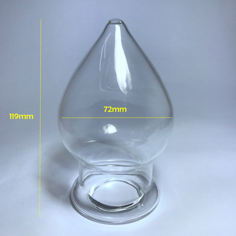 72mm Large Glass Anal Plug Hollow Butt Expander Speculum Dilator Erotic Stimulator Toy For Adults - 10