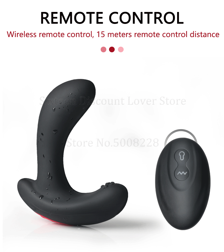 Inflatable Anal Plug With Prostate Massager Vibrator Expansion Pump Unisex Butt Toy - 8