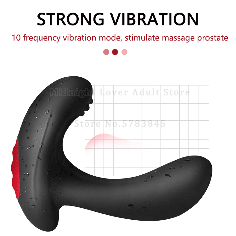 Inflatable Anal Plug With Prostate Massager Vibrator Expansion Pump Unisex Butt Toy - 7