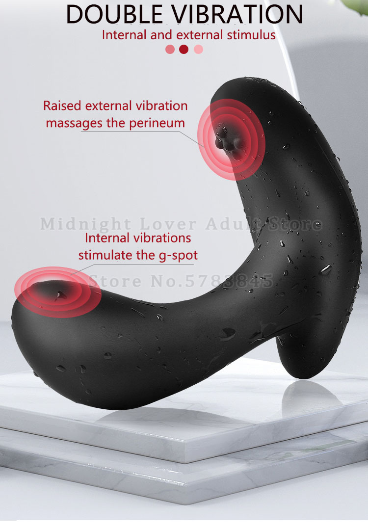 Inflatable Anal Plug With Prostate Massager Vibrator Expansion Pump Unisex Butt Toy - 5