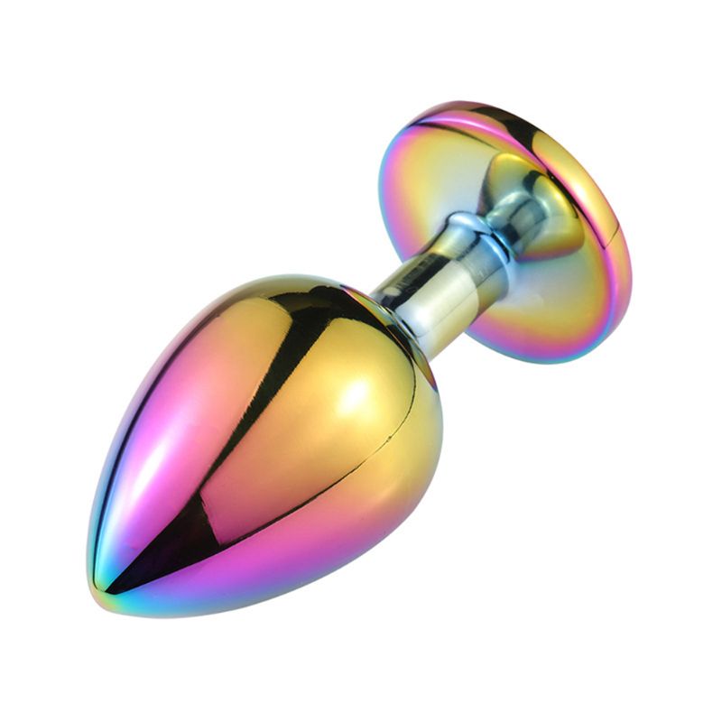 Stainless Steel Crystal Jeweled Anal Butt Plugs Trainer Toys Personal Massager For Men Women Couples - 6