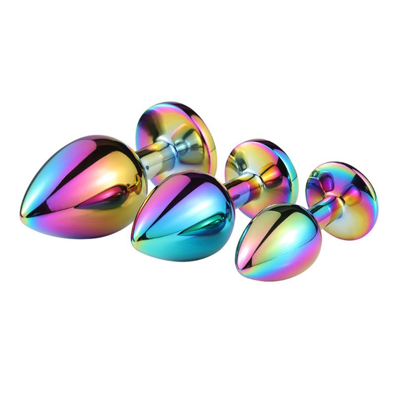 Stainless Steel Crystal Jeweled Anal Butt Plugs Trainer Toys Personal Massager For Men Women Couples - 1