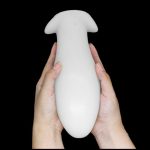White Super Big Butt Plug Soft Thick Horse Dildo Anal Fisting Masturbation Device Expander Erotic Sex Toy - 5